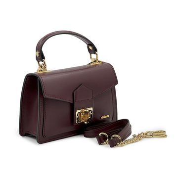 Сумка NILA&amp;NILA бордовая кожаная - фото 2, BNN7041 NIL BORDO