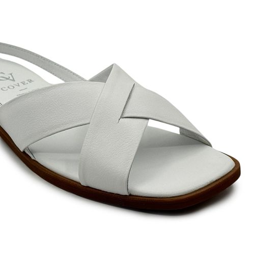 Босоножки CVCOVER белые кожаные - фото 6, 692-9 COV BIANCO