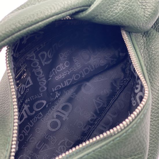 Сумка Renato Angi зеленая кожаная - фото 5, 