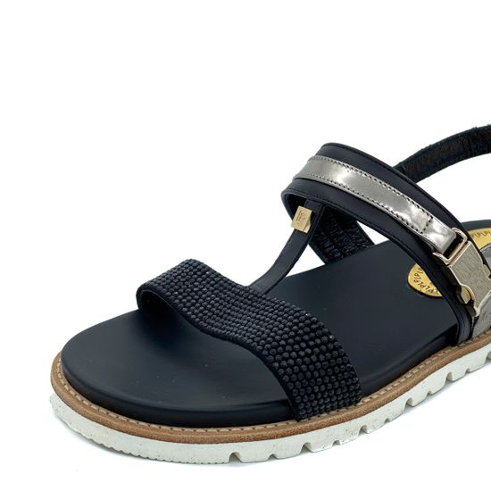 Босоножки Loretta Pettinari черные кожаные - фото 6, 