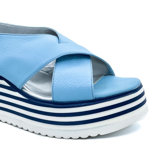 Босоножки Cover голубые - фото 6, 