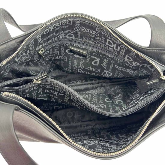 Сумка Renato Angi черная кожаная - фото 5, 3402581 RA NERO