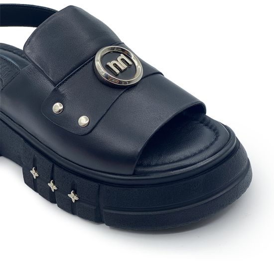 Сандалии NULA&amp;NILA черные кожаные - фото 6, NO1859 NIL NERO