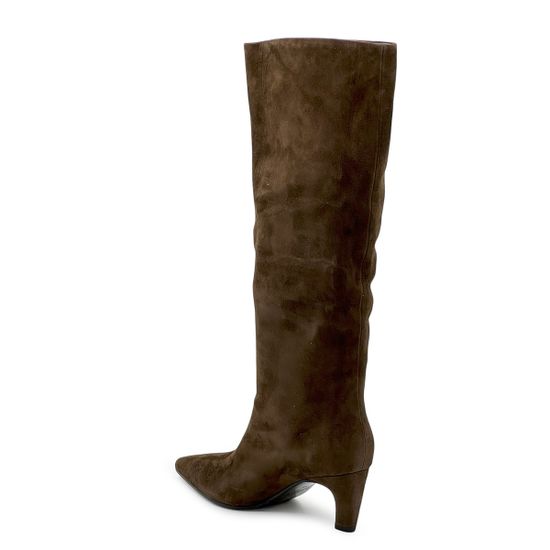 Сапоги TUFFONI коричневые замшевые на байке - фото 3, 1025025VB TUF MORO