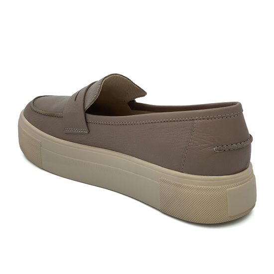 Лоферы CV Cover бежевые кожаные - фото 3, 1705805 COV TAUPE 23