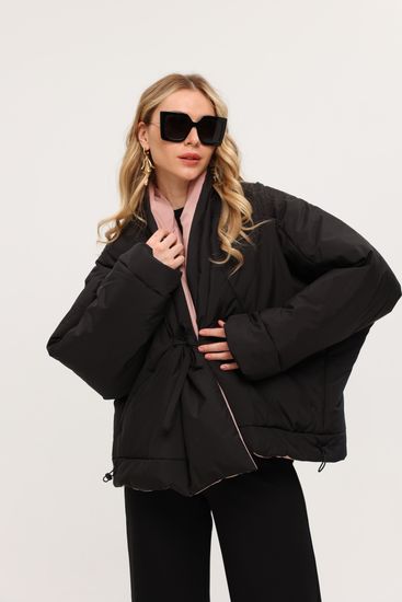 Куртка Tuffoni пудровая-черная - фото 5, 