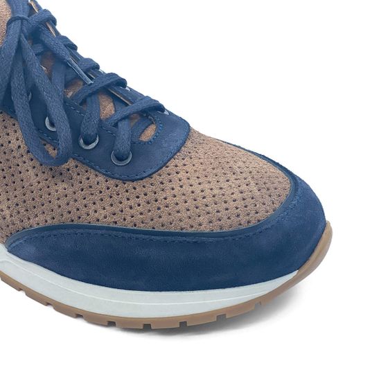 Кроссовки LAB MILANO синие замшевые - фото 6, 605-6 LAB BLU