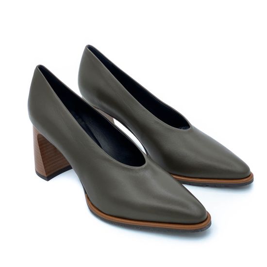 Туфли Tiffi зеленые кожаные - фото 7, S122/70C TI OLIVE