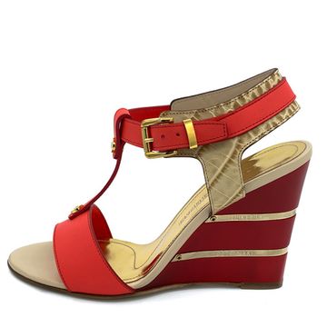 Босоножки Loretta Pettinari красные кожаные - фото 1, 9116Z гейша LP