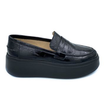 Лоферы Cover черные наплак - фото 1, 170802 COV