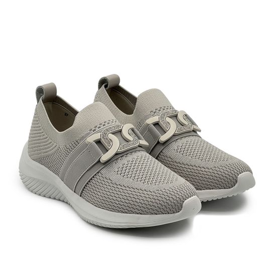Кроссовки Francesco V светло-серые текстильные с пряжкой - фото 7, T126 FV GRIGIO