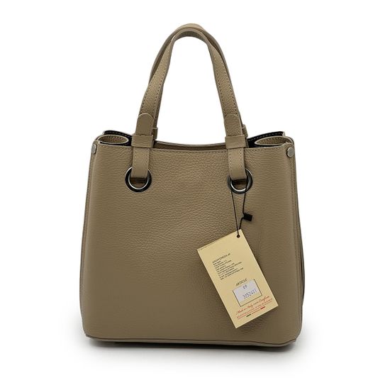 Сумка Renato Angi бежевая кожаная - фото 3, 