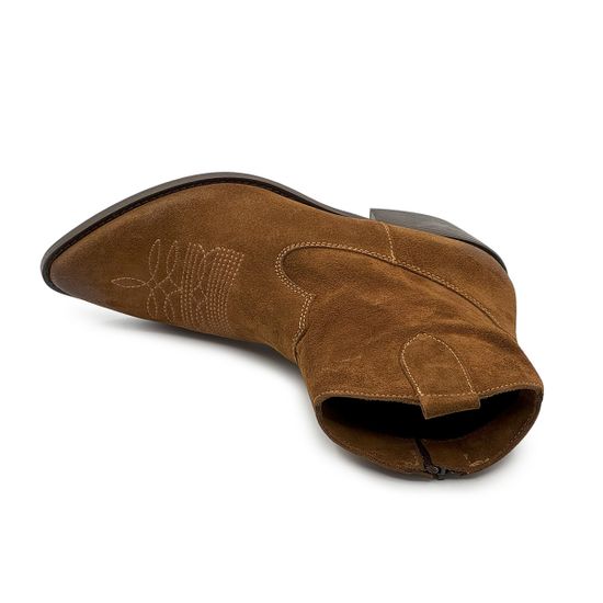 Ботинки-казаки NILA&amp;NILA коричневые замшевые демисезонные - фото 5, DJ-PT09 NIL MORO