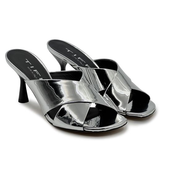 Мюли Tiffi серебристые кожаные - фото 7, J706/70L TI ARGENTO