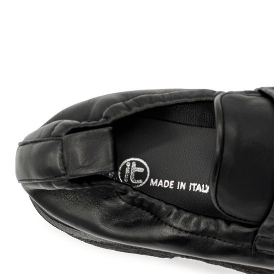 Лоферы FRU.IT черные кожаные с мягким задником демисезонные - фото 7, 8940 FR