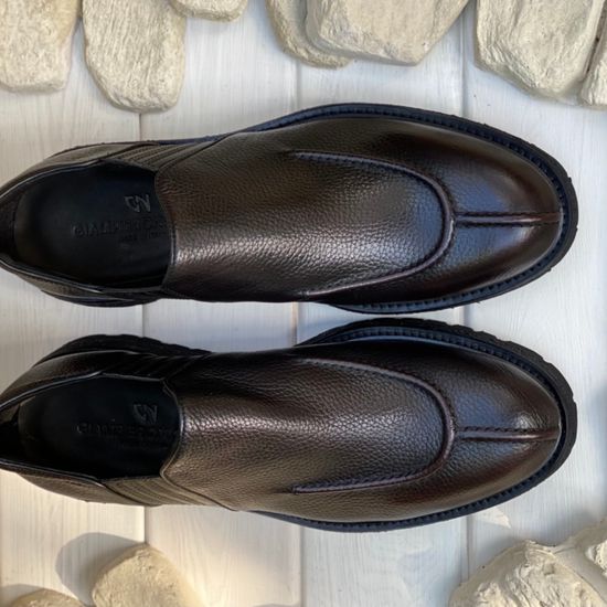 Ботинки Giampieronicola темно-бордовые кожаные демисезонные - фото 10, D41114 GPN BORDO