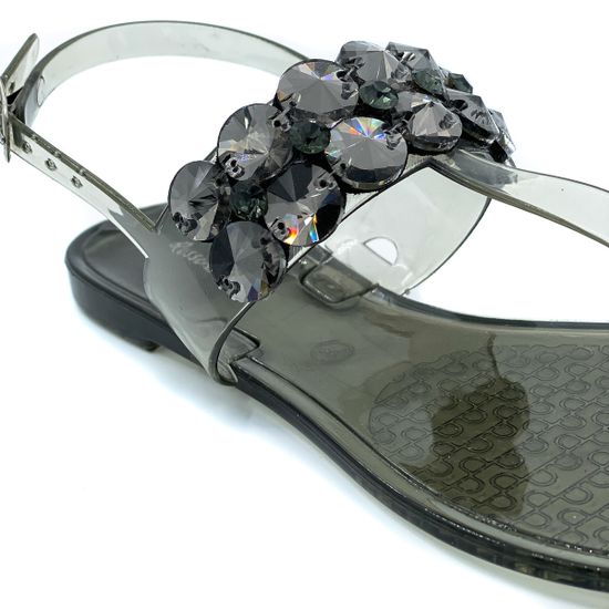 Босоножки Rosso&amp;Nero Trend из силикона c крупными камнями - фото 6, CH 2074 RNT