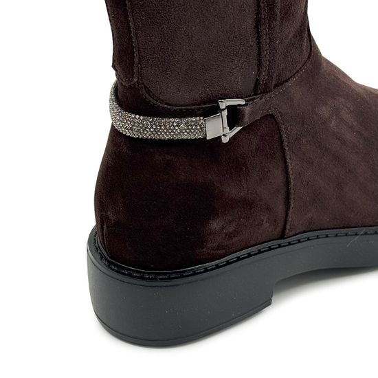 Сапоги MOT CLE коричневые замшевые на меху - фото 6, MOT3094M MOT MORO