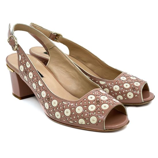 Босоножки Giada Gabrielli бело-розовые - фото 7, 