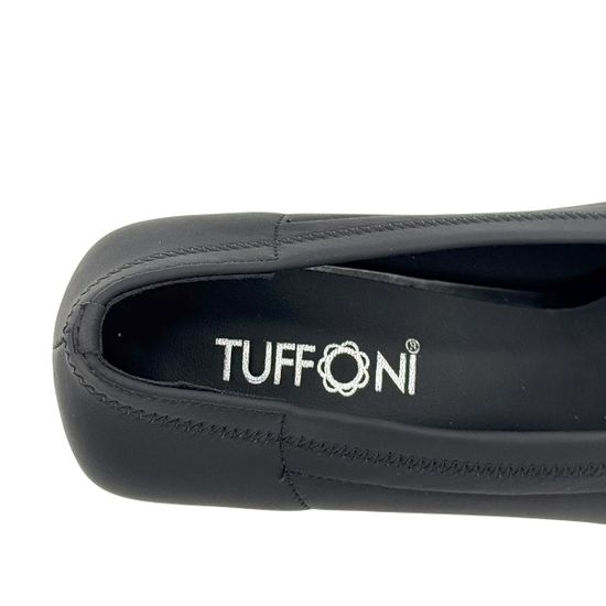 Туфли TUFFONI черные кожаные стрейч - фото 7, 1425011TLL TUF NERO