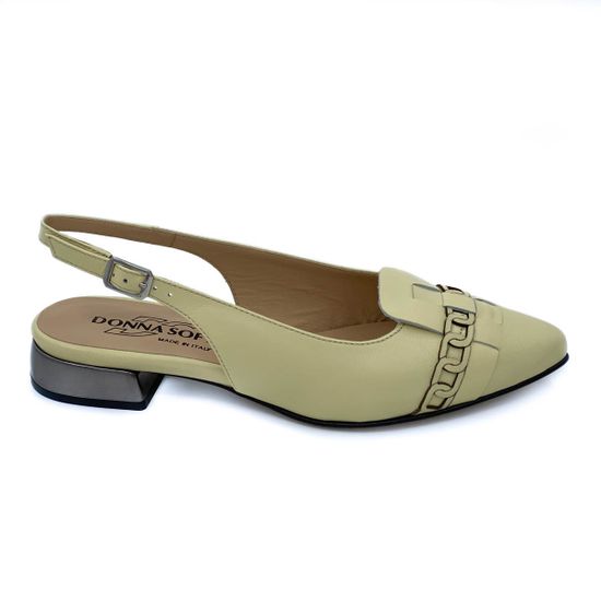 Туфли Donna Soft желто-бежевые кожаные - фото 1, MOT1976 DS KREAM
