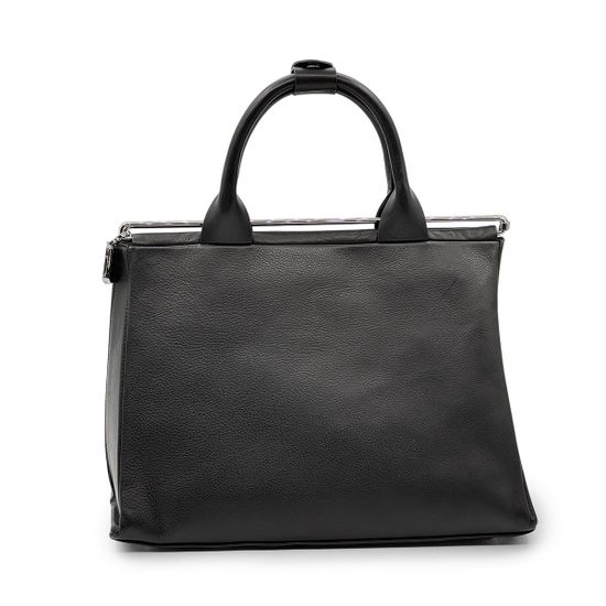 Саквояж Renato Angi черный кожаный - фото 1, 2600981 RA