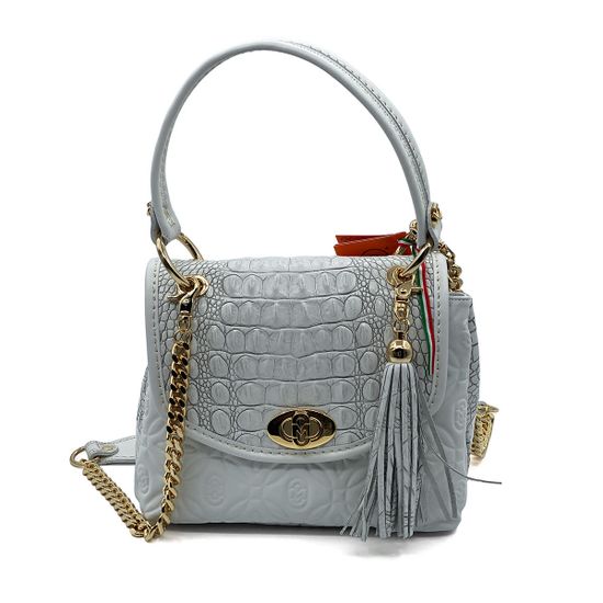 Сумка Marino Orlandi белая кожаная - фото 1, 