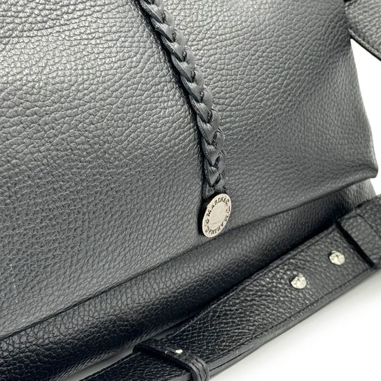 Сумка Marina Creazioni черная кожаная - фото 4, B6962 MC NERO