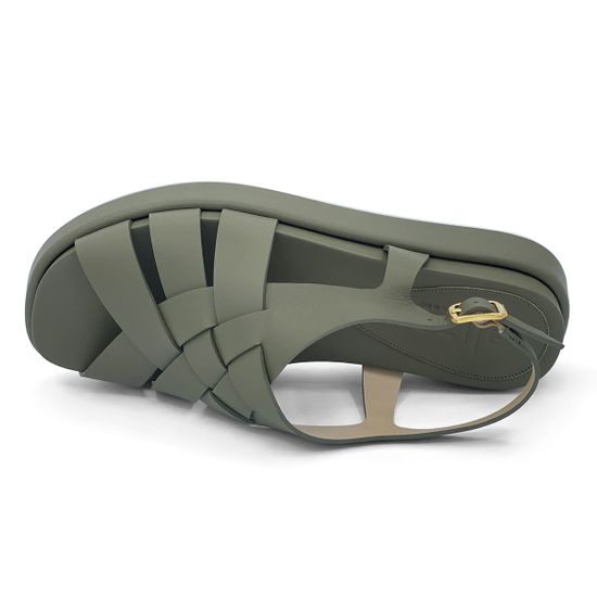 Босоножки Elisa Di Venezia зеленые кожаные(4005) - фото 5, E10620 ELISA VERDE