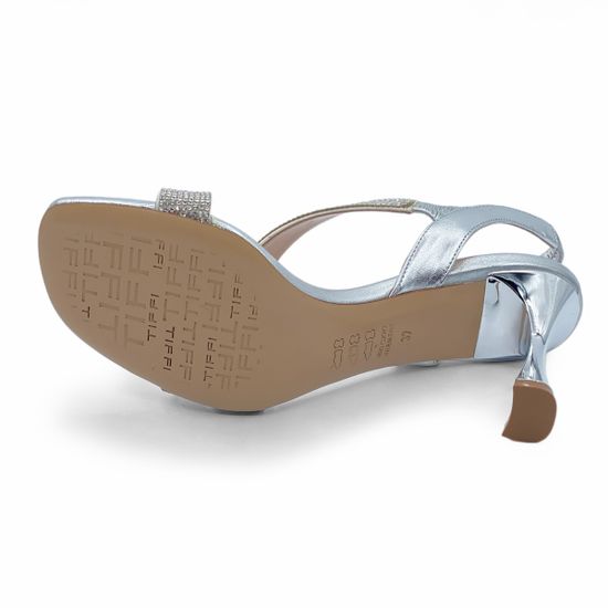 Босоножки Tiffi кожаные серебряного цвета - фото 4, Q31/70 TI ARGENTO