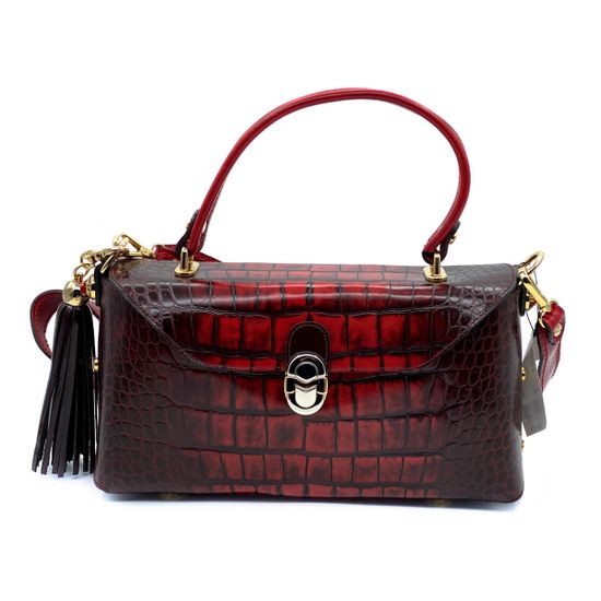 Сумка Marino Orlandi красная кожаная - фото 1, 