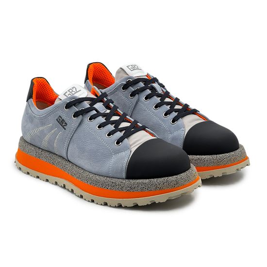 Кроссовки BUTTERI серые/черные/белые кожа/нубук - фото 8, 95320-A BUT