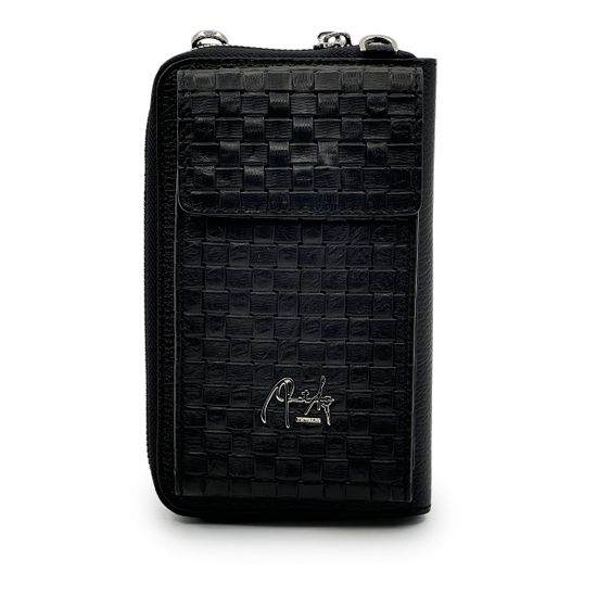 Мини-Сумка кросс-боди Renato Angi черная кожаная - фото 1, 