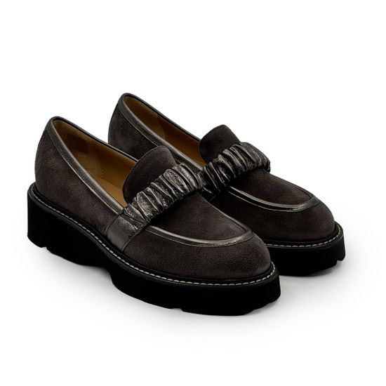 Лоферы MOT-CLE коричневые замшевые - фото 8, MOT2762 MOT STEEL