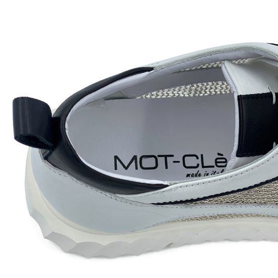 Кроссовки MOTCLE белые кожаные с перфорацией - фото 7, MOT2351 MOT