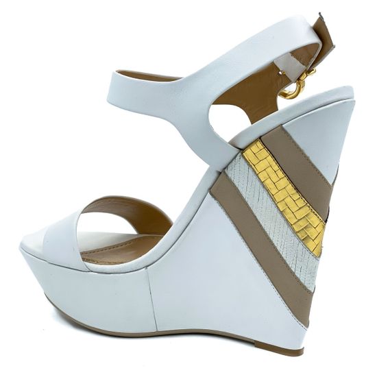 Босоножки Grey Mer белые кожаные - фото 3, 718100 GREY