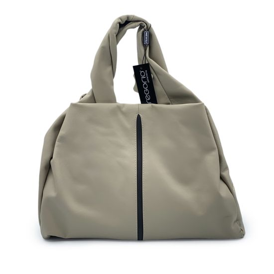 Сумка Di Gregorio бежевая кожаная - фото 3, 3696 DG LATTE MORO