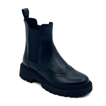 Ботинки Челси CVCover черные кожаные на байке - фото 2, 780207 COV