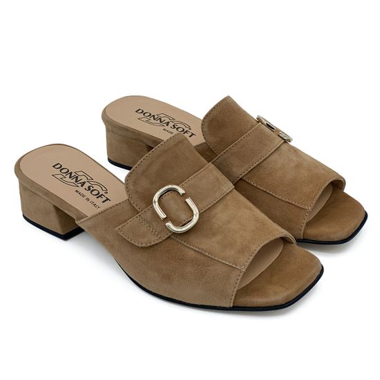 Шлепанцы Donna Soft коричневые замшевые - фото 7, DS1777 DS