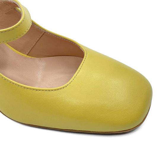 Туфли летние Tiffi кожаные желтые PALE - фото 6, T07/70A TI PALE