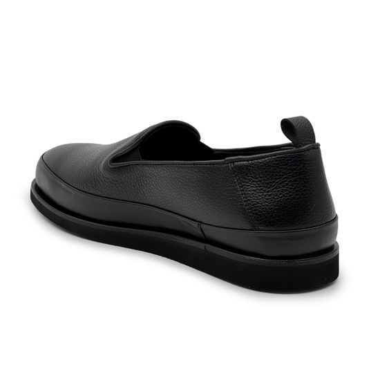 Слипоны Barcly черные кожаные - фото 3, 41201 BAR NERO