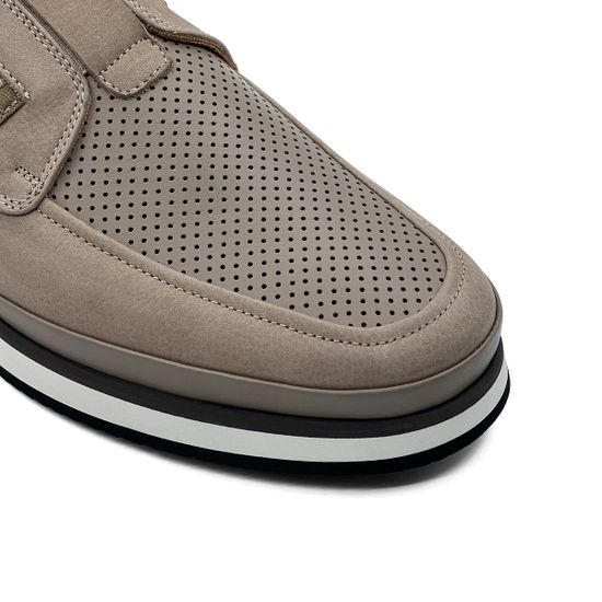 Кеды GiamPieroNicola бежевые из нубука - фото 6, 