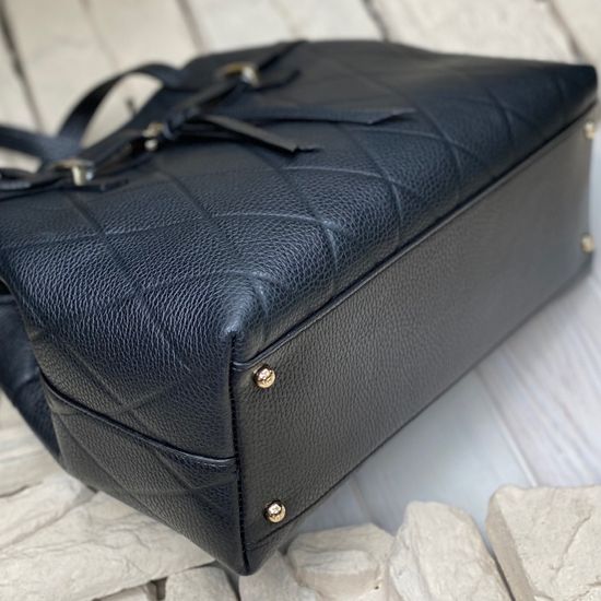 Сумка Ripani черная кожаная - фото 9, 