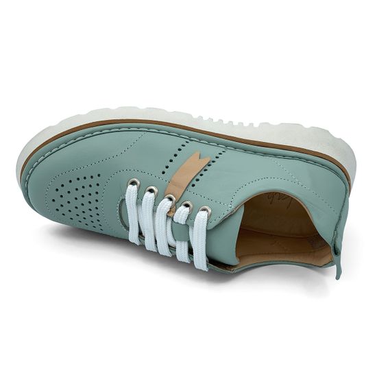 Полуботинки Lab Milano летние мятного цвета кожаные - фото 5, 510 LAB MENTOL