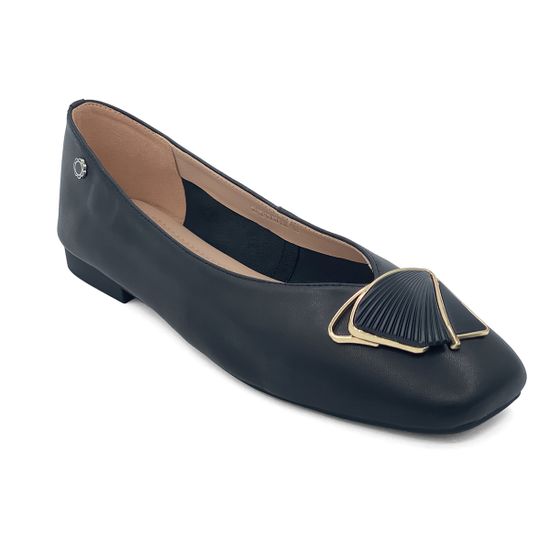 Балетки TUFFONI черные кожаные - фото 2, 2424007LL TUF NERO