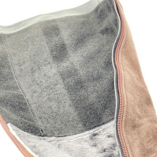 Сапоги Giorgio Piergentili коричневые замшевые МЕХ - фото 6, 374 GP