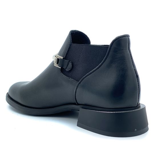 Ботинки женские Mimmu из натуральной кожи черного цвета - фото 3, 