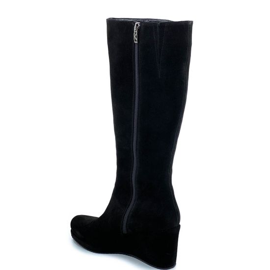 Сапоги Kelton черные замшевые МЕХ - фото 3, 