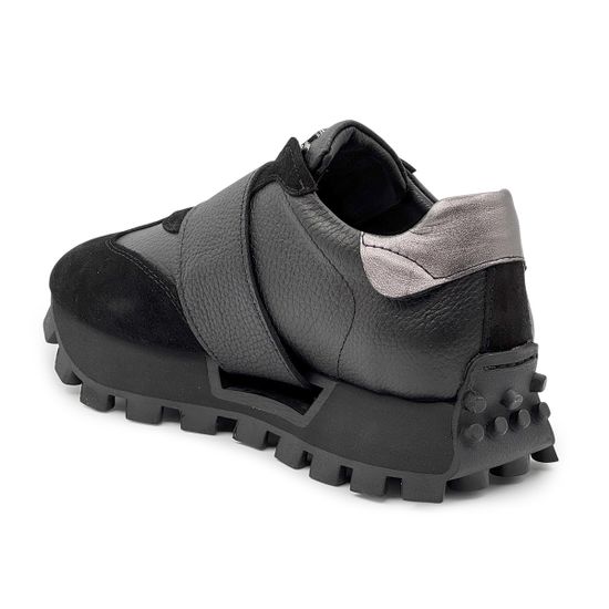 Кроссовки NILA&amp;NILA черные замша/кожа демисезонные - фото 3, NO9014 NIL NERO