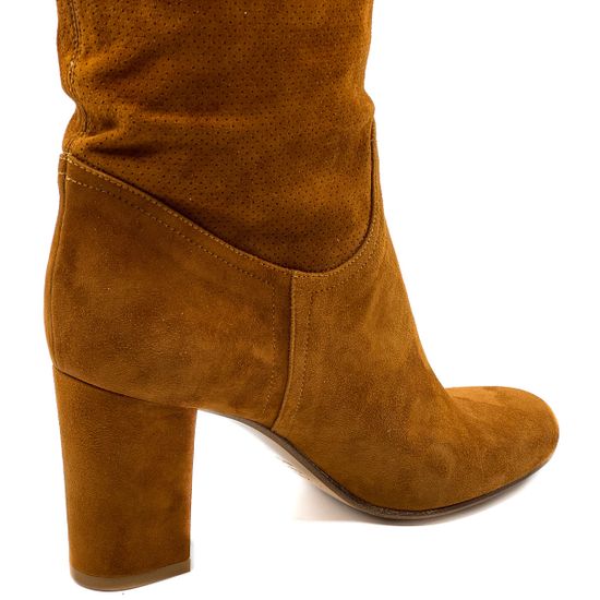 Сапоги Renzi коричневые замшевые демисезонные - фото 7, 